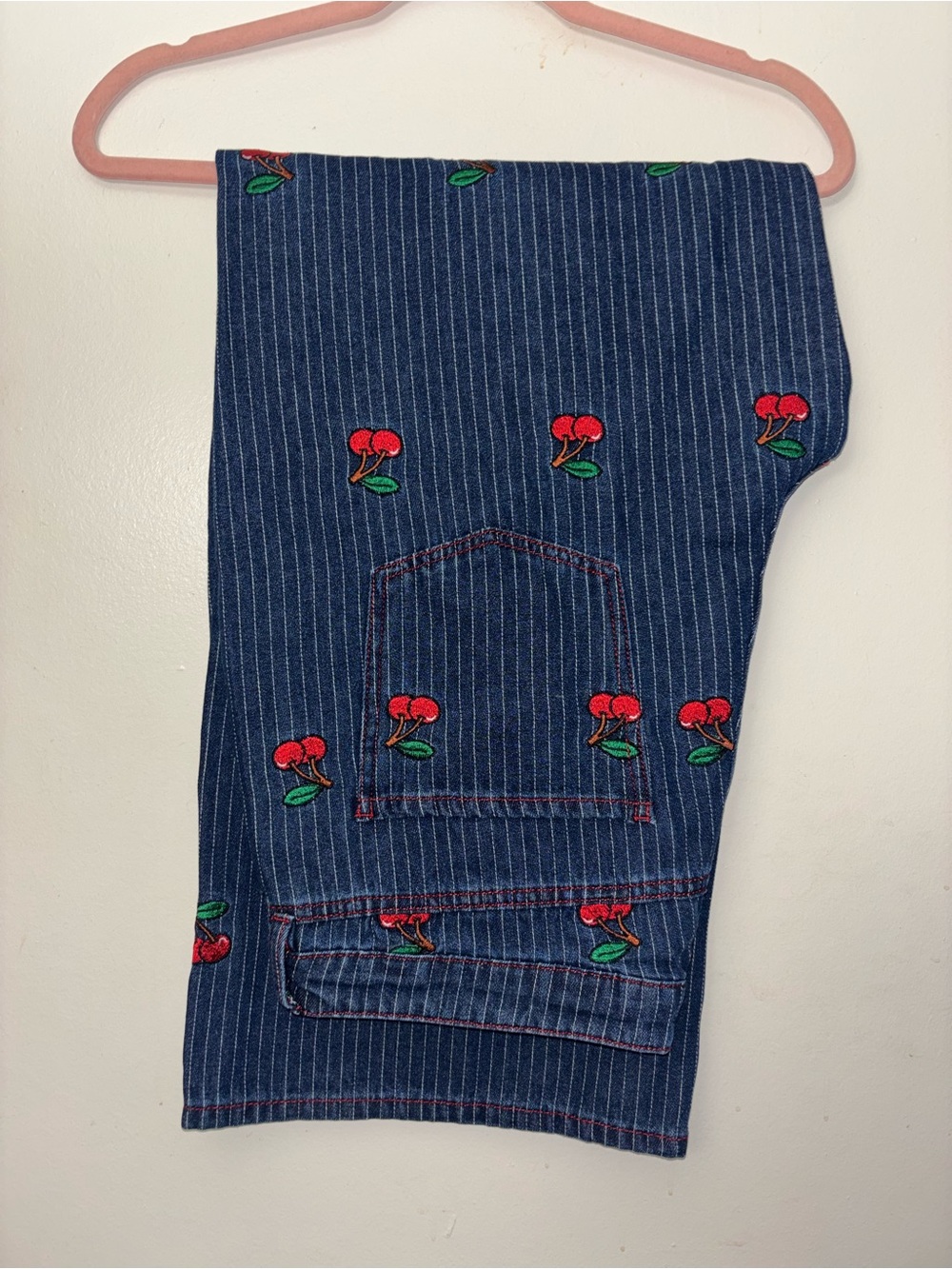 Fashion Nova Sweetest Cherry Low Rise Wide Leg Jeans